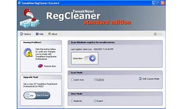 TweakNow RegCleaner for Windows - Download it from Habererciyes for free